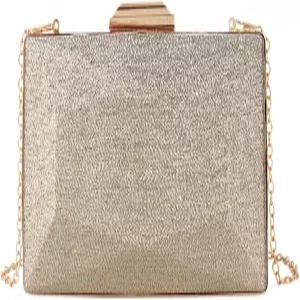 리버로맨틱 여성 이브닝 격자 지갑 체인 기하학적 핸드백 클러치 패턴 메탈