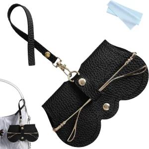 XPLINFUT 패셔너블한 선글라스 가죽 소프트 케이스