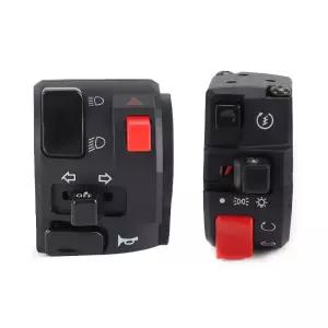 범용 오토바이 스위치 경적 단추 방향 지시등 전기 안개등 시동 핸들바 컨트롤러 22mm