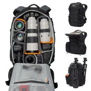 Lowepro ProTactic BP 450 AW III DSLR 드론 / 노트북, 카메라 프로페셔널 백팩, 비디오그래퍼, 레인 16인치 볼륨 커버, 사진작가, 액세스, 미러리스, 최대 28L 4포인트
