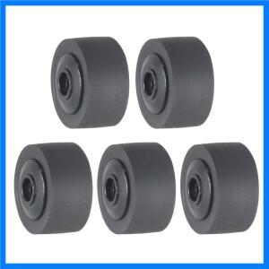 레코더 유지 보수를위한 5 개의 카세트 테이프 플레이어 핀치 롤러 휠 고무 오디오 압력 CORA 팩