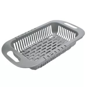 길이조절 싱크대 설거지 식기 건조대 그레이 확장형식기건조대