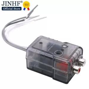 하이 레벨 스피커 신호-로우 RCA 어댑터 자동차 오디오 하이-로우 서브우퍼 컨버터 1PC