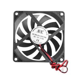 PC 컴퓨터 CPU 시스템용 쿨러 선풍기, 방열판 브러시리스 냉각 8010, 2 핀, 80x80x10mm, 12V
