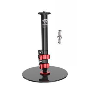 IFOOTAGE 원형 베이스 모노포드 RB-A200, 22인치 웹캠, DSLR 라이브 브이로그, 라이트, 테이블탑 스탠드, 페이로드 / 삼각대 알루미늄 10KG 호환되는 삼각대, 22LBS 카메라와 스트리밍용