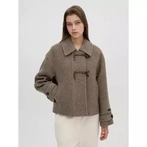 올리브데올리브 토글 장식 숏기장 핸드메이드 코트 OW4WHA54 978074