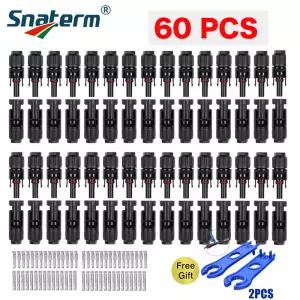 무료 배송 10/20/50 쌍 태양 광 커넥터 1000V 30A 전지 패널 분기 PV 도구 연결 압착 펜치
