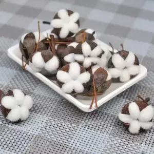 인공 카톡 천연 건조 꽃 시뮬레이션 코튼 웨딩 룸 부활절 장식 용품 DIY 화환 부케 선물 상자