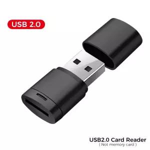 마이크로 SD 카드 리더기 2.0 TF 슬롯이 있는 USB 고속 어댑터 C286 최대 지원 컴퓨터용 128GB 메모리