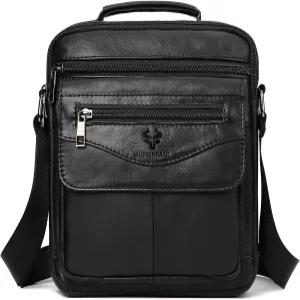 남성용 소형 핸드백 남성 크로스바디 숄더백 업무용 메신저백 슬링 정품 가죽 지갑
