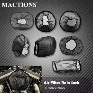 오토바이 에어 필터 레인 양말 통기성 공기 흡입 Harley 모든 모델 Touring Sportster 용 방수 방진 커버