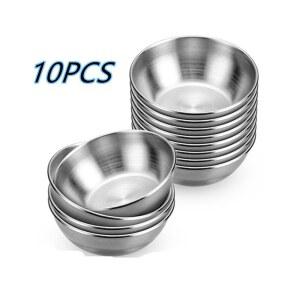 스테인리스 스틸 소스 접시 양념 애피타이저 개별 미니 디핑 스시