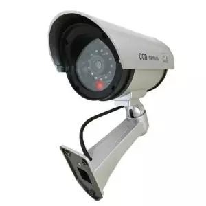 스티커포함 모형CCTV카메라 고급원형 모형카메라 더미 가짜 감시카메라 보안장비