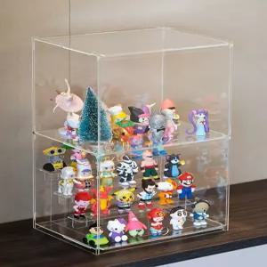 투명 피규어 진열장 아크릴 계단식 장식장 디스플레이 케이스 전시 스탠드 인형