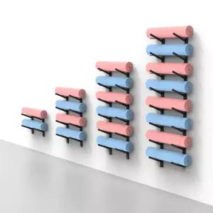 벽걸이 폼롤러 거치대 헬스장 학원 요가 매트