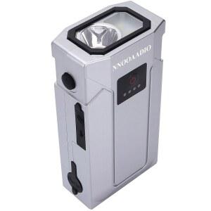 하이킹용 멤브레인 소여 라이프스트로우 개인용 정수 필터와 호환되는 미니 비상 워터 펌프(1000ml/min), 내장형 2000mAh 파워 뱅크, 3단 조절식 손전등 및 SOS 신호등, IPX3