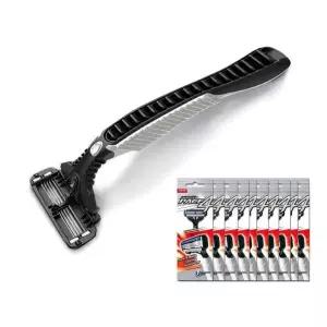 도루코 4중날 페이스4 휴대용 일회용 면도기 10P 박스 면도날