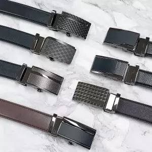 플럼도트 국산 소가죽 자동벨트 남성벨트 남자벨트