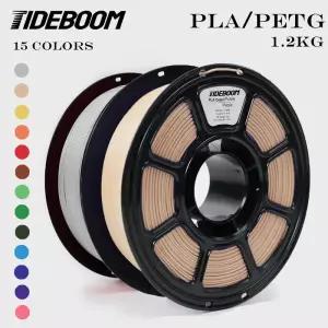 Tideboom PLA/PETG 3D 필라멘트 1.2KG 고속 프린터 고유량 속도 매트 효과 인쇄 재료 Pla