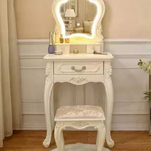엔틱화장대 공주풍인테리어 원룸 1.05M 화이트 인테리어