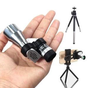 AOTUHA 컴팩트 단안 망원경, 스마트폰 어댑터가 장착된 휴대용 미니 조류 관찰, 낚시, 여행 및 풍경에 완벽합니다.