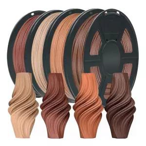 3D 프린터 필라멘트 PLA 우드 그레인 1.75mm 1KG 250G 인쇄 플라스틱 재료 호두 티크 체리 나무
