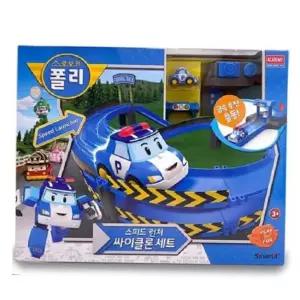 베이비블럭 로보카폴리 스피드런처 싸이클론세트 교통 도로 완구