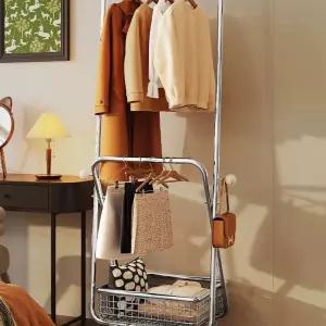 이동식 수납형 행거 인테리어 드레스룸 튼튼한 스텐행거