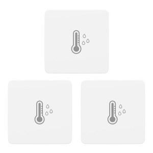 써드리얼리티 지그비 온도 및 습도 센서 라이트 3팩, 스마트 온도계 습도계, 허브 내장 에코 장치, 홈 어시스턴트, 스마트싱스, 홈이, 휴비탯과 호환 가능