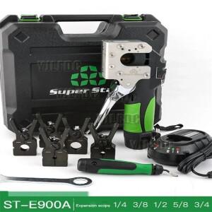 ST-E900A 자동 리튬 배터리 전력 구리 튜브 플레어 도구 에어컨 냉장고 무선
