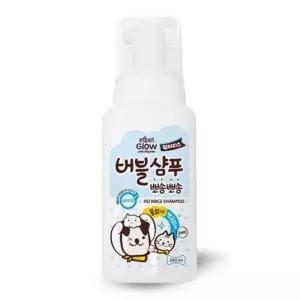 강아지 세정 보습 윤기 버블타입 워터리스 샴푸 240ml