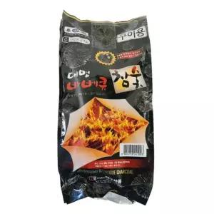 캠핑용 바베큐 참숯 구이전용 참나무숯 1kg 캠핑버너 캠핑화로대