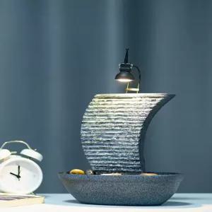 천연가습 미니분수대 인테리어조경 가정용분수 데코소품 미니어처 사무실전시품