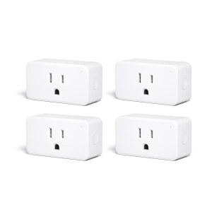 실시간 에너지 모니터링 기능이 있는 서드리얼리티 지그비 스마트 플러그 4팩, 15A 콘센트, 중계기, ETL 인증, 허브 필요, 홈 어시스턴트, 호환 가능한 에코 장치 및 스마트싱