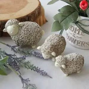 인테리어 양인형 3종 1세트 미니어처 선반 장식 소품