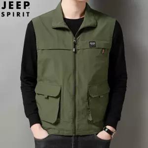 남자조끼 봄가을 나시 멀티포켓 루즈핏 칼라넥 조끼 캐주얼 베스트 심쿵마켓