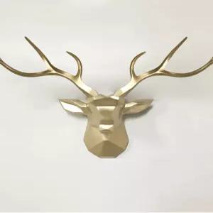 사슴머리 루돌프 디자인 벽장식 78 웰데코 빈티지