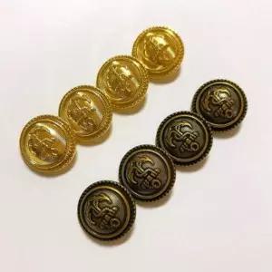 25mm 코트 단추 교복 단추 금장 정장 단추 빈티지 레트로 브론즈 양복