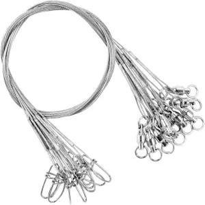 AMY스포츠 스테인리스 스틸 낚시 리더 소금물 강철 리그 민물 스냅 와이어 화이트 니켈 유인