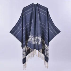 여성망토 머플러 숄 심플 모던 트임 사계절 태슬 니트 망토 심쿵직구