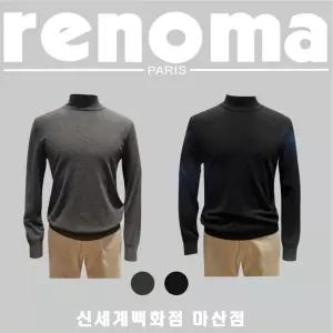 매장정품 renoma 25년 FW 신상 가을겨울 반폴라니트 2종 [블랙 다크 그레이]택1 1218526