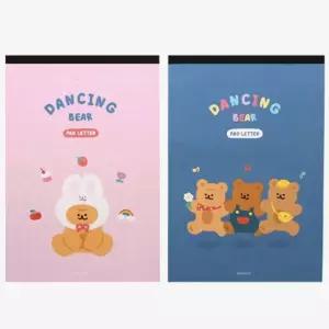 핑크풋 패드 편지지 생일 카드 손편지 우편 랜덤 Q 패드편지지 예쁜편지지