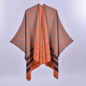 여자망토 보온 양면 심플 에어컨 스카프 숄 망토 사계절 아우터 심쿵