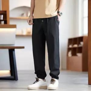 남성바지 빅사이즈 봄여름 캐주얼 속건 와이드 심플 무난한 조거팬츠 심쿵해외구매