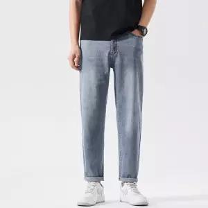 남성청바지 빅사이즈 봄여름 9부 슬렉스 트렌드 올매치 배기 데님 팬츠 심쿵해외구매