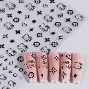 네일아트 귀여운 케릭터 냥이 고양이 네일스티커 6종 고양이스티커