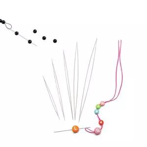 비즈아트 DIY 비즈공예용 꿰임 바늘 배바늘 5개입 2종 비즈만들기 비즈팔찌
