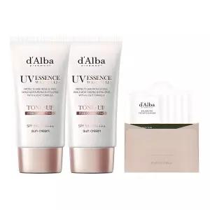달바 워터풀 톤업 선크림 SPF50+ 50ml 2개 + 밸런싱 비건 젤 클렌저 15ml 1개 세트구성