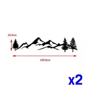 sh) 카라반 x2개 꾸미기 스티커(100.8x20.4cm) 캠핑카