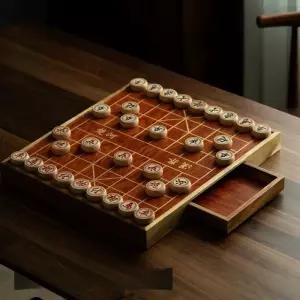 서랍 장기판 원목 보드게임 선물용 수납 세트 바둑알